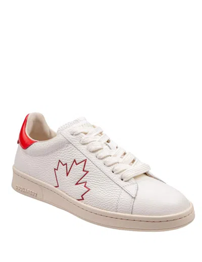 Dsquared2 Soft Leather Sneakers In Multicolor