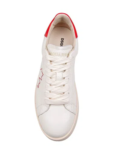 Dsquared2 Soft Leather Sneakers In Multicolor
