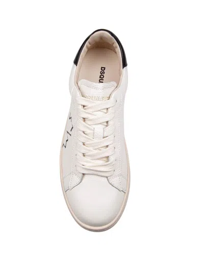 Dsquared2 Soft Leather Sneakers In Multicolor