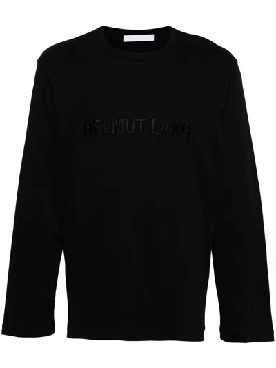 Helmut Lang Logo Crew Neck T-shirt Long Sleeves