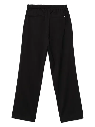 Helmut Lang Black Relaxed Wool Trousers