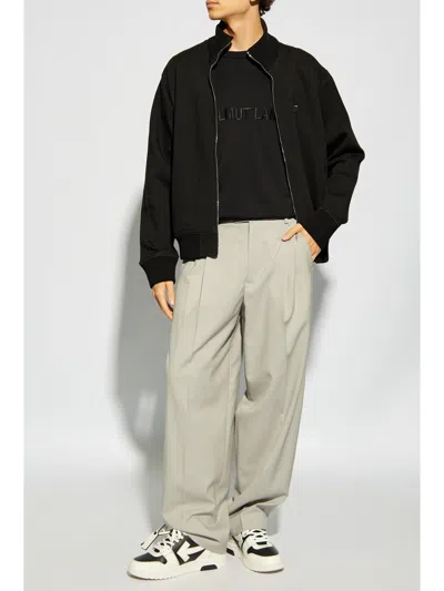 Helmut Lang Relaxed Fit Crew Neck T-shirt With Embossed Logo
