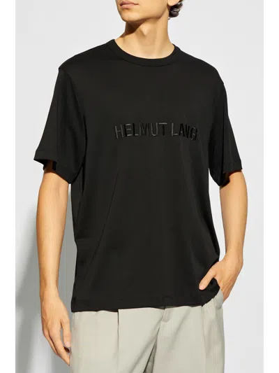 Helmut Lang Relaxed Fit Crew Neck T-shirt With Embossed Logo