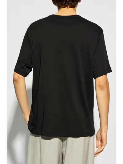 Helmut Lang Relaxed Fit Crew Neck T-shirt With Embossed Logo