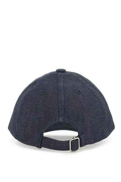 Apc Eden Denim Baseball Cap For In Blue
