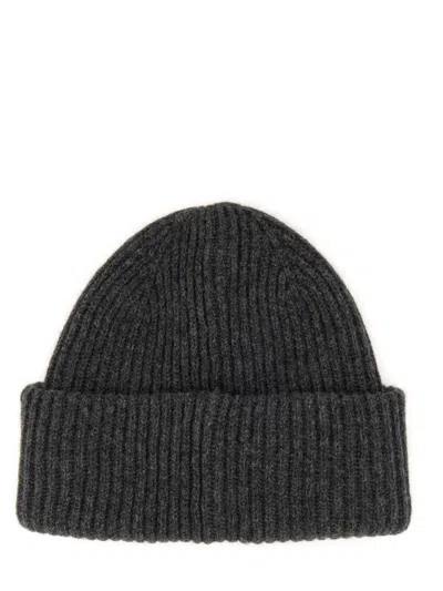 Apc Beanie Hat With Logo In Gray