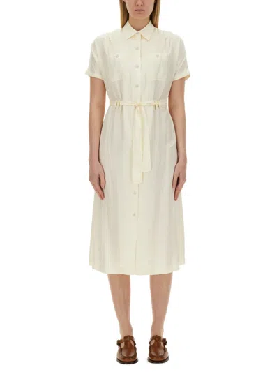 Apc A.p.c. New Drew Shirtdress In Multicolor