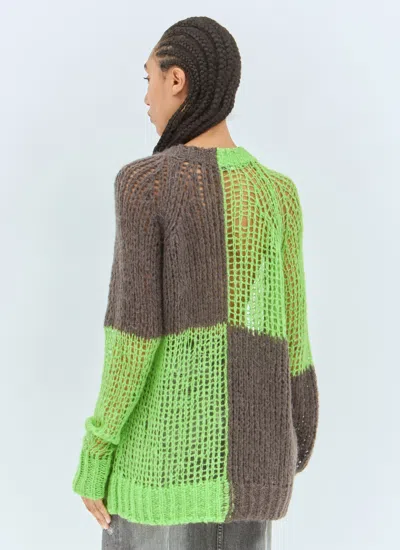 Acne Studios Women Loose Knit Sweater In Green