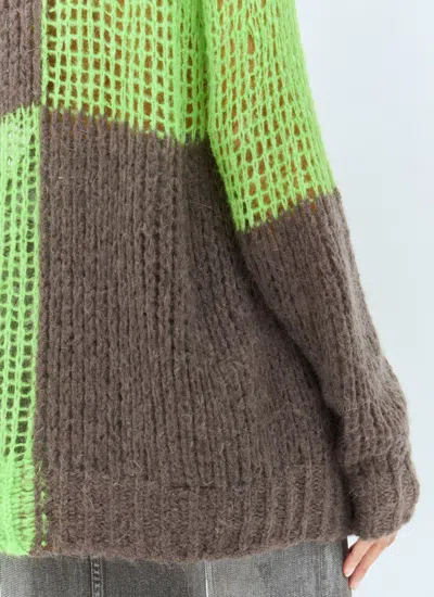Acne Studios Women Loose Knit Sweater In Green