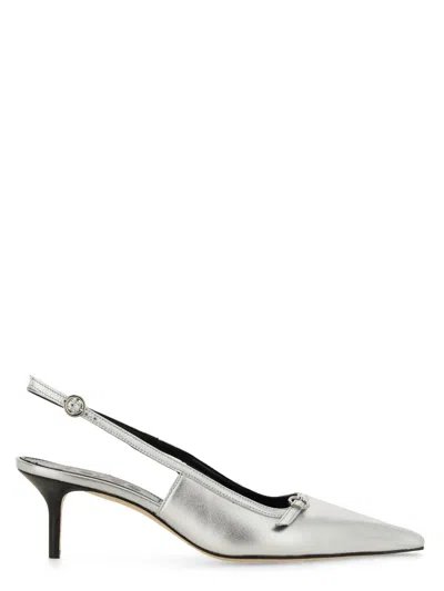 Aeyde Women's Saba Slingback Sandal In Silver