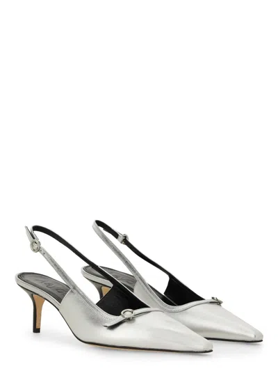 Aeyde Women's Saba Slingback Sandal In Silver