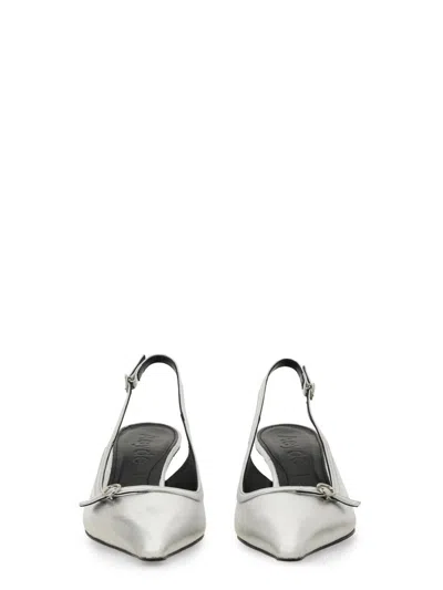 Aeyde Women's Saba Slingback Sandal In Silver