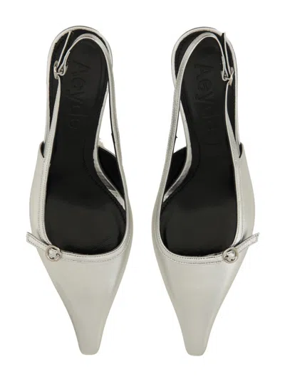 Aeyde Women's Saba Slingback Sandal In Silver