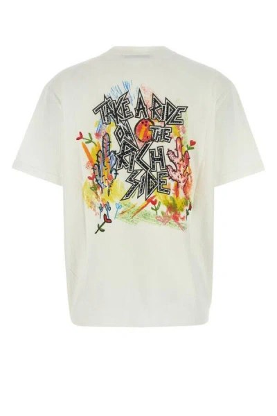 Alessandra Rich T-shirt With Round Neck And Short Sleeves In White