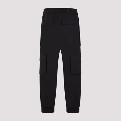 Alexander Mcqueen Khaki Cotton Canvas Cargo Pants In Black