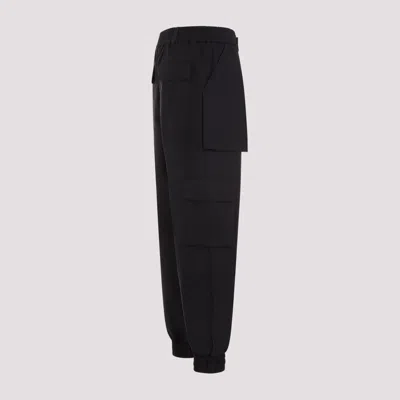 Alexander Mcqueen Khaki Cotton Canvas Cargo Pants In Black
