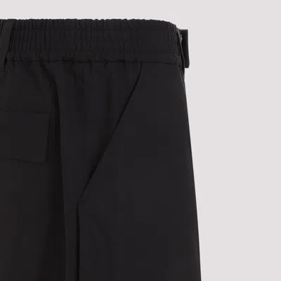 Alexander Mcqueen Khaki Cotton Canvas Cargo Pants In Black