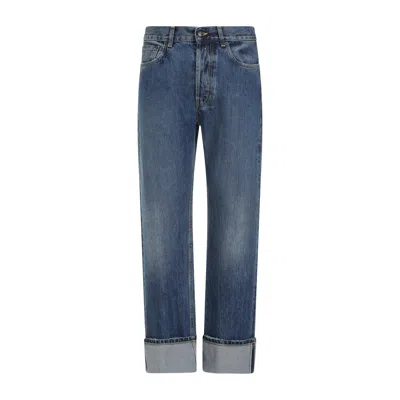 Alexander Mcqueen Alexander Mc Queen Jeans With Logo Detail In Blue