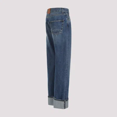 Alexander Mcqueen Alexander Mc Queen Jeans With Logo Detail In Blue