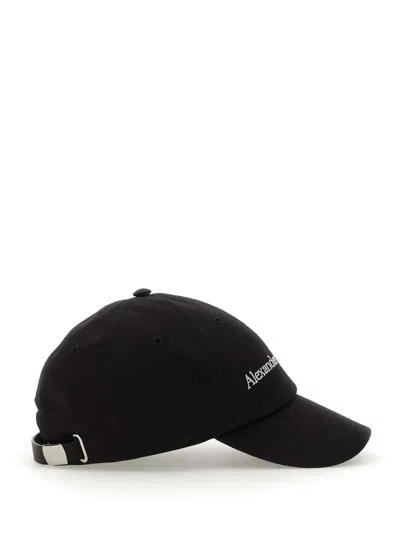 Alexander Mcqueen Baseball Hat With Logo In Black