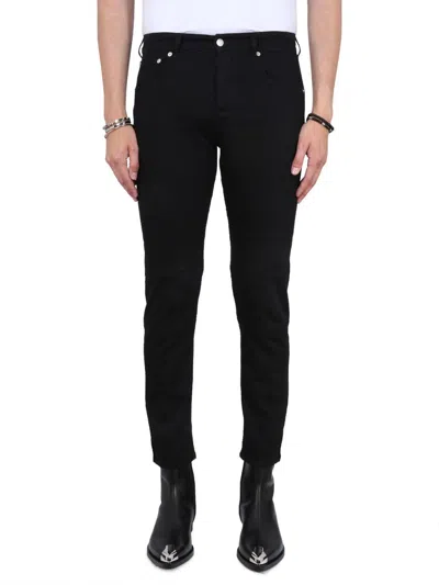 Alexander Mcqueen Trousers Denim Five Pockets In Black