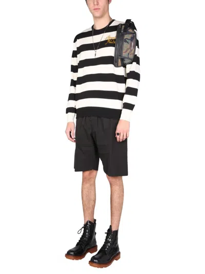 Alexander Mcqueen Men's Gabardine Bermuda Shorts In Black