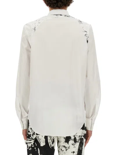 Alexander Mcqueen Alexander Mc Queen Printed Harness Shirt In White