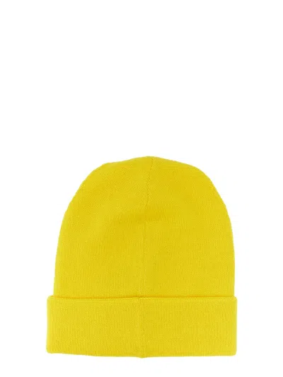 Alexander Mcqueen Hat With High Lapel And Folded Cuff In Yellow