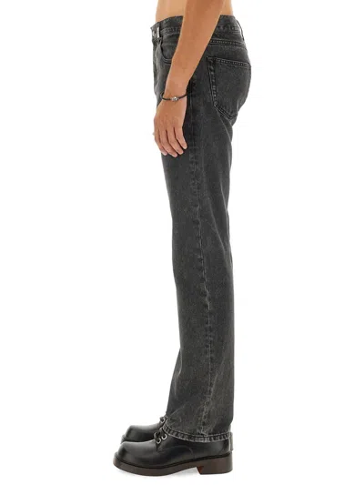 Alexander Mcqueen Alexander Mc Queen "metal Plate" Jeans In Black
