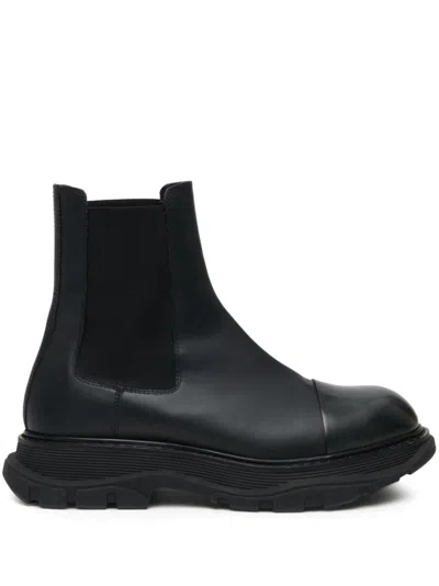 Alexander Mcqueen Alexander Mc Queen Leather Chelsea Boots In Multicolor