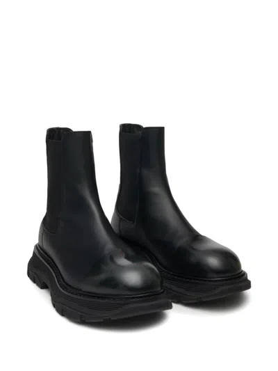 Alexander Mcqueen Alexander Mc Queen Leather Chelsea Boots In Multicolor