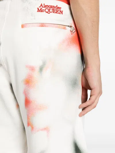 Alexander Mcqueen Men's Shorts Floral Allover Print In Multicolor