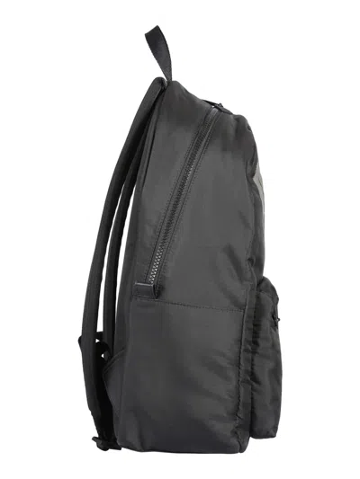 Alexander Mcqueen Black Graffiti Metropolitan Printed Backpack In Black