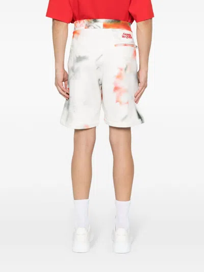 Alexander Mcqueen Men's Shorts Floral Allover Print In Multicolor