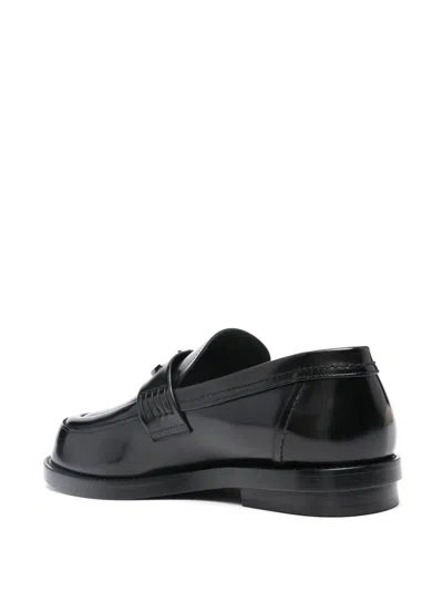 Alexander Mcqueen Men Seal Leather Loafers In Multicolor