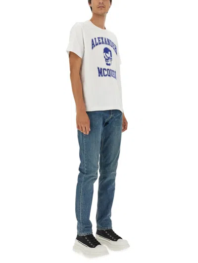 Alexander Mcqueen T-shirt Varsity In White