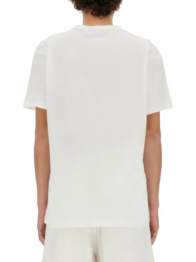 Alexander Mcqueen Skull Print Crewneck T-shirt In White