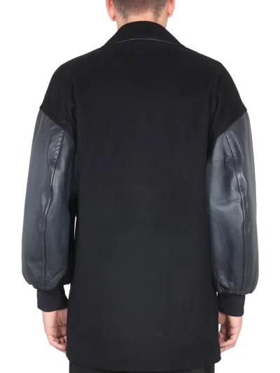 Alexander Mcqueen Men's Soft-shouldered Caban In Black