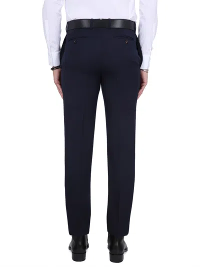 Alexander Mcqueen Tailoring Cigarette Pants In Blue