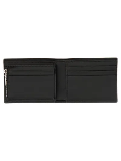 Alexander Mcqueen Men Wallet With Logo In Black
