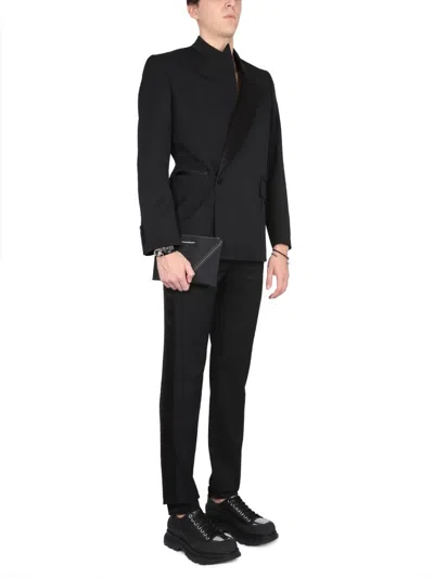 Alexander Mcqueen Alexander Mc Queen Organic Cotton Trousers In Black