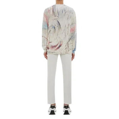 Alexander Mcqueen William Blake Dante Print Pullover In White