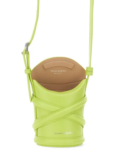 Alexander Mcqueen The Curve Mini Bag In Green