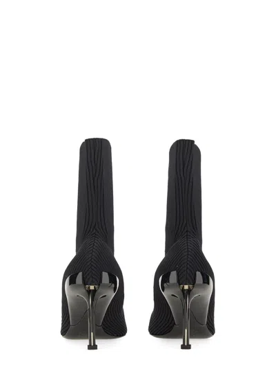 Alexander Mcqueen Alexander Mc Queen Black Knitted Boot In Black
