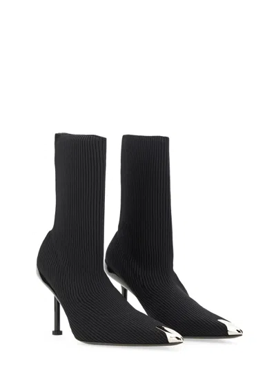 Alexander Mcqueen Alexander Mc Queen Black Knitted Boot In Black