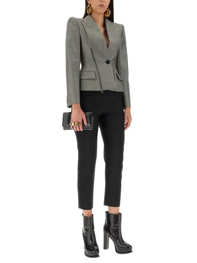 Alexander Mcqueen Alexander Mc Queen Cigarette Trousers In Black
