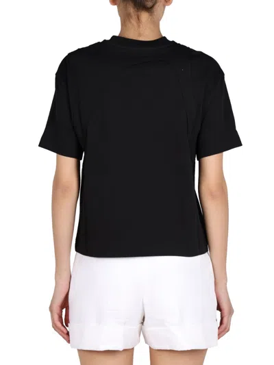 Alexander Mcqueen Women's Crewneck T-shirt In Black