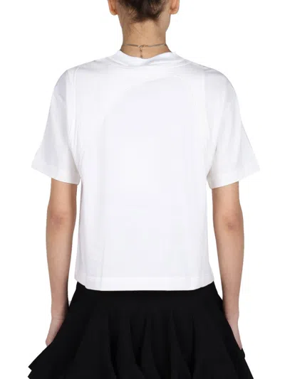 Alexander Mcqueen Seam-detailed Cotton T-shirt In White