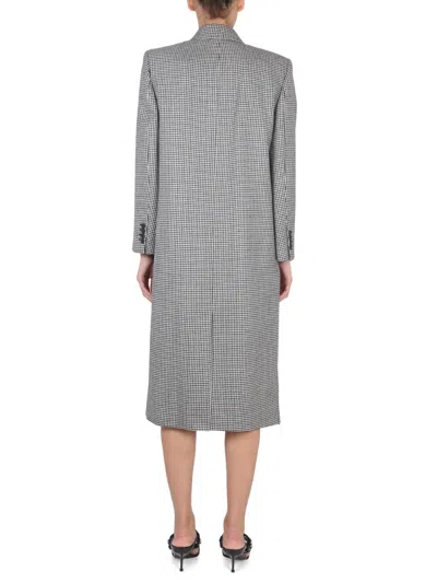 Alexander Mcqueen Tailored Houndstooth Double-breasted Coat In Multicolor