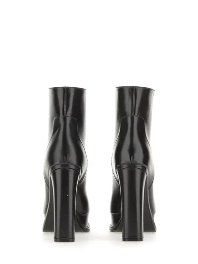 Alexander Mcqueen Elevated Platform Boots With 12 Cm Heel For Women In Black
